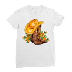 Yellow Cowgirl And Roses Ladies Fitted T-Shirt -DIOO Clothing Shop pd.2526970427.36.25097218.s3.1 front white ffffff none x0y0 154 800x800 1