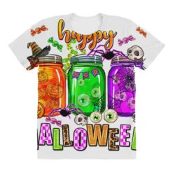 Happy Halloween Jars And Horror All Over Women's T-shirt 9 Happy Halloween Jars And Horror All Over Women's T-shirt -DIOO Clothing Shop pd.2526972742.108.25097209.s3.1 front customized f5f5f5 none x45y17 294 800x800 1