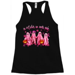 In October We Wear Pink Ghosts Racerback Tank -DIOO Clothing Shop pd.2526990723.45.25097117.s3.1 front black ffffff none x0y0 144 800x800 1