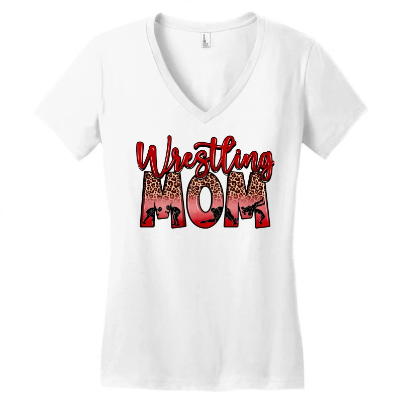 Wrestling Mom Women's V-Neck T-Shirt 5 Wrestling Mom Women's V-Neck T-Shirt - Image 3