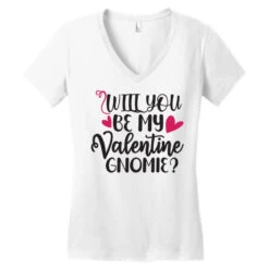 Will You Be My Valentine Gnomie Happy Valentine S Women's V-Neck T-Shirt 9 Will You Be My Valentine Gnomie Happy Valentine S Women's V-Neck T-Shirt -DIOO Clothing Shop pd.2527011004.72.25087401.s3.1 front white ffffff none x0y0 138 800x800 1