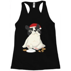 Santa English Bulldog Cookie Christmas Dog Lov Racerback Tank -DIOO Clothing Shop pd.2527027723.45.25097650.s3.1 front black ffffff none x4.5y0 135 800x800 1
