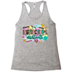 Instructional Assistant's Racerback Tank 9 Instructional Assistant's Racerback Tank -DIOO Clothing Shop pd.2527034056.45.25097069.s3.1 front grey ffffff none x0y0 144 800x800 1