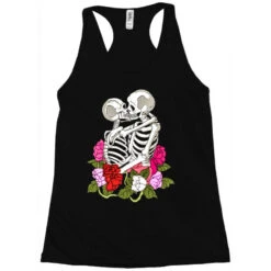 Aesthetic Skeleton Lesbian Couple Racerback Tank -DIOO Clothing Shop pd.2527042714.45.25101961.s3.1 front black ffffff none x7y0 130 800x800 1