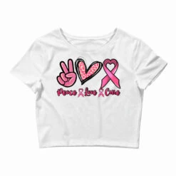 Peace Love Cure Crop Top