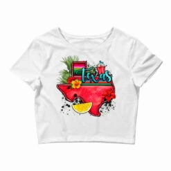 Summer Texas Map Crop Top