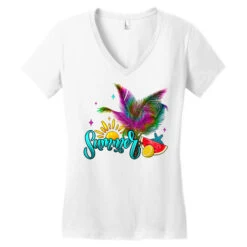 Summer Palm Women's V-Neck T-Shirt -DIOO Clothing Shop pd.2527057542.72.25102024.s3.1 front white ffffff none x0y0 138 800x800 1