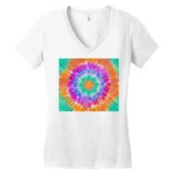 Hand Drawn Tie Dye Women's V-Neck T-Shirt -DIOO Clothing Shop pd.2527075203.72.25097503.s3.2 front white ffffff none x0y0 138 800x800 1