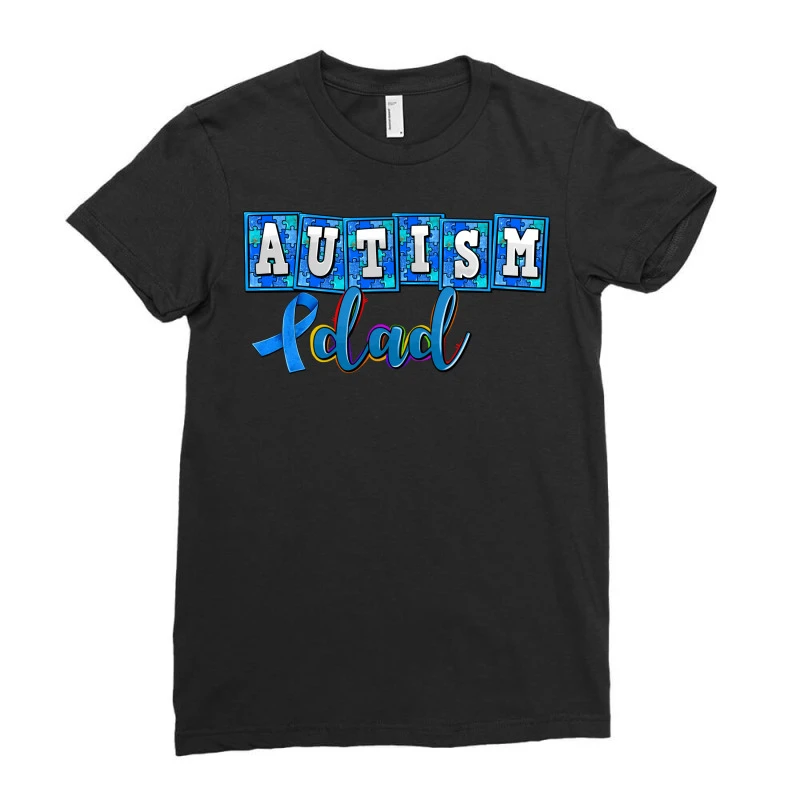 Autism Dad Ladies Fitted T-Shirt 5 Autism Dad Ladies Fitted T-Shirt - Image 3