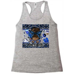 Afro Messy Bun Doctor Life Navy Blue Gray Racerback Tank -DIOO Clothing Shop pd.2527105195.45.25097369.s3.1 front grey ffffff none x0y0 144 800x800 1