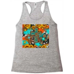 Three Cross Sunflowers And Stars Racerback Tank -DIOO Clothing Shop pd.2527106447.45.25102399.s3.1 front grey ffffff none x0y0 144 800x800 1