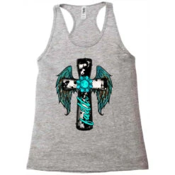 Gemstone Faith Cross Wings Racerback Tank -DIOO Clothing Shop pd.2527107961.45.25102462.s3.1 front grey ffffff none x5y0 134 800x800 1
