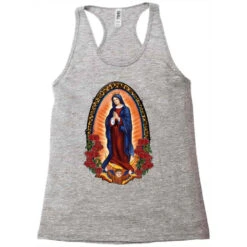 Our Lady Of Guadalupe Racerback Tank 9 Our Lady Of Guadalupe Racerback Tank -DIOO Clothing Shop pd.2527109489.45.25102472.s3.1 front grey ffffff none x14y0 116 800x800 1