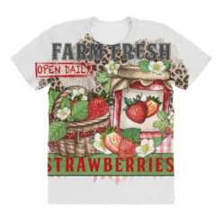 Farm Fresh Strawberries All Over Women's T-shirt -DIOO Clothing Shop pd.2527118372.108.25102471.s3.1 front customized f5f5f5 none x45y33.5 294 800x800 1