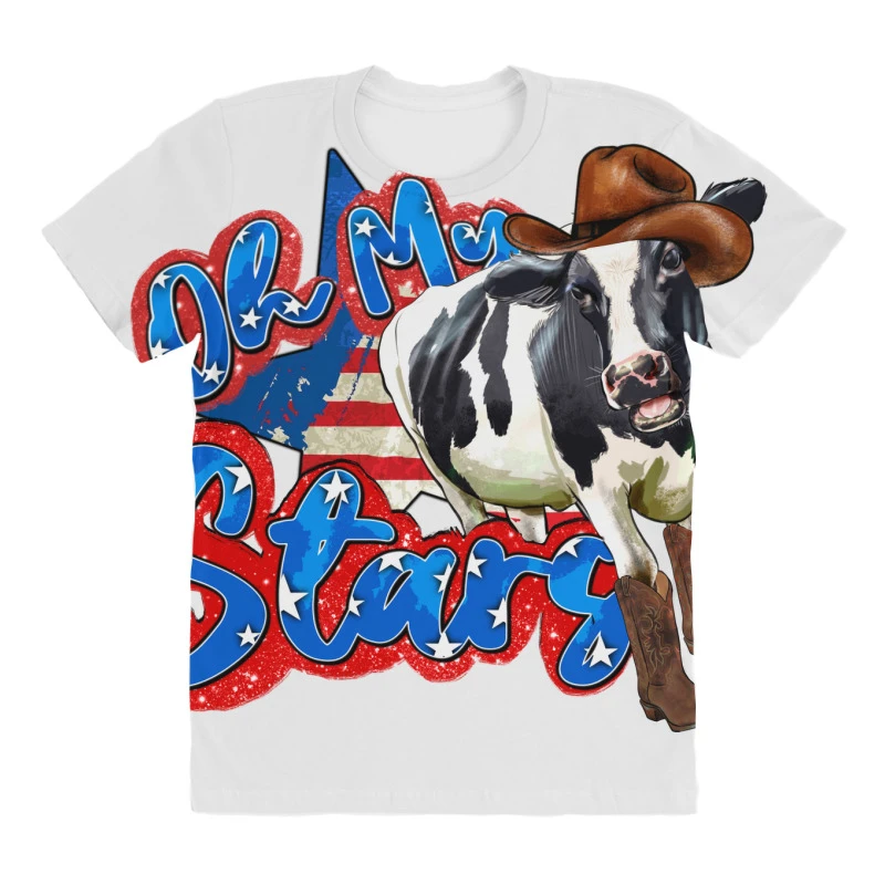 Oh My Stars Cow All Over Women's T-shirt 5 Oh My Stars Cow All Over Women's T-shirt - Image 3