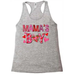 Mama's Boy Valentine's Day Racerback Tank -DIOO Clothing Shop pd.2527128526.45.25102537.s3.1 front grey ffffff none x0y0 144 800x800 1