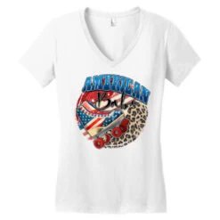 American Babe Women's V-Neck T-Shirt -DIOO Clothing Shop pd.2527130066.72.25102384.s3.1 front white ffffff none x0y0 138 800x800 1