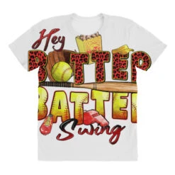 Hey Batter Batter Swing Softball All Over Women's T-shirt -DIOO Clothing Shop pd.2527140918.108.25102379.s3.1 front customized f5f5f5 none x45y37.5 294 800x800 1