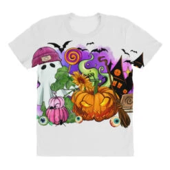 Halloween Ghost And Jack O Lantern All Over Women's T-shirt 9 Halloween Ghost And Jack O Lantern All Over Women's T-shirt -DIOO Clothing Shop pd.2527159376.108.25103100.s3.1 front customized f5f5f5 none x45y67 294 800x800 1