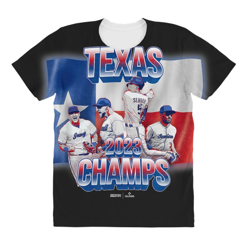 Texas Baseball 2023 World Champions All Over Women's T-shirt 4 Texas Baseball 2023 World Champions All Over Women's T-shirt - Image 3