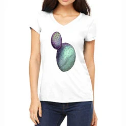 Opunthia Santa Rita Cactus Women's V-Neck T-Shirt