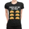 Check Out My Six Pack Taco Fitness Gym Funny Worko Ladies Fitted T-Shirt -DIOO Clothing Shop pmd.2526177165.36.25066752.s3.1 front black2 ffffff none x0y0 154 800x800 1