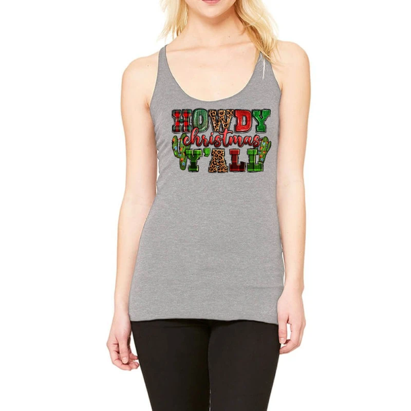 Howdy Christmas Y'all Racerback Tank 3 Howdy Christmas Y'all Racerback Tank