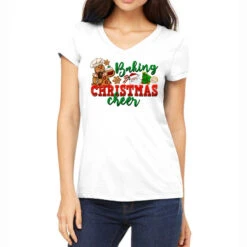 Baking Christmas Cheer Women's V-Neck T-Shirt