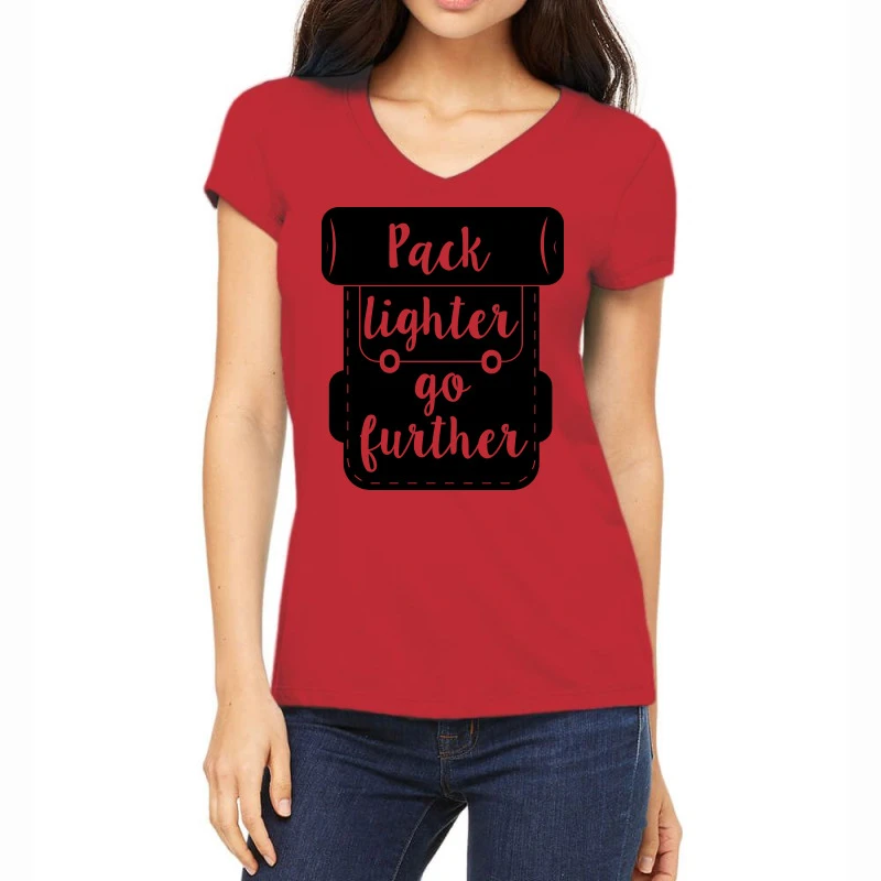 Pack Lighter Go Further Women's V-Neck T-Shirt 3 Pack Lighter Go Further Women's V-Neck T-Shirt
