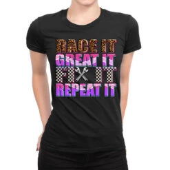 Race ıt Great ıt Fıx ıt Repeat ıt Ladies Fitted T-Shirt