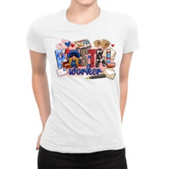 Postal Worker Ladies Fitted T-Shirt