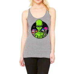 Alien Magic Mushrooms Psychedelic Psilocybin Shroo Racerback Tank