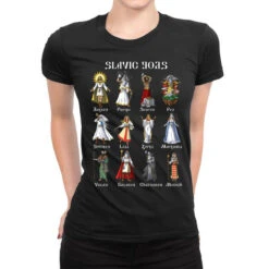 Pagan Slavic Gods Ladies Fitted T-Shirt