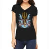 Poseidon Trident Women's V-Neck T-Shirt -DIOO Clothing Shop pmd.2526654801.72.25085279.s3.1 front black2 ffffff none x0y0 138 800x800 1