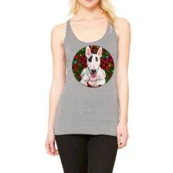 Christmas Bull Terrier Racerback Tank