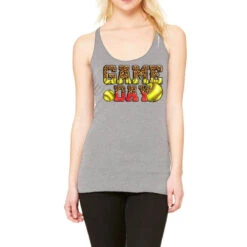 Western Glitter Game Day Softball Racerback Tank