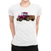 Pink Farm Tractor Ladies Fitted T-Shirt -DIOO Clothing Shop pmd.2526794933.36.25097113.s3.1 front white2 ffffff none x0y0 154 800x800 1