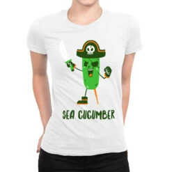Sea Cucumber Ladies Fitted T-Shirt