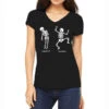 Skeletoff Skeleton Women's V-Neck T-Shirt -DIOO Clothing Shop pmd.2526873616.72.25086691.s3.1 front black2 ffffff none x0y0 138 800x800 1