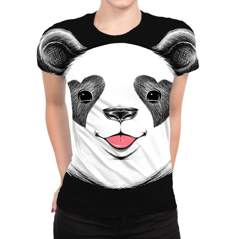 Panda Love All Over Women's T-shirt 3 Panda Love All Over Women's T-shirt