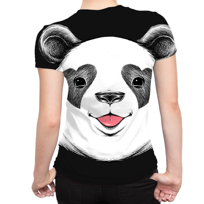 Panda Love All Over Women's T-shirt 4 Panda Love All Over Women's T-shirt - Image 2