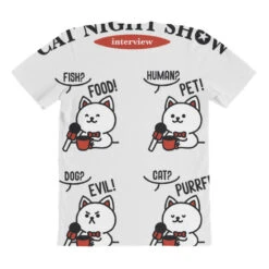 Perfect Cat Nigh Show Interview All Over Women's T-shirt -DIOO Clothing Shop pmd.2526931069.108.25081652.s3.1 front customized1 f5f5f5 none x45ym5.5 294 800x800 1
