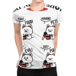 Perfect Cat Nigh Show Interview All Over Women's T-shirt