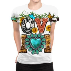 Western Love Mom All Over Women's T-shirt