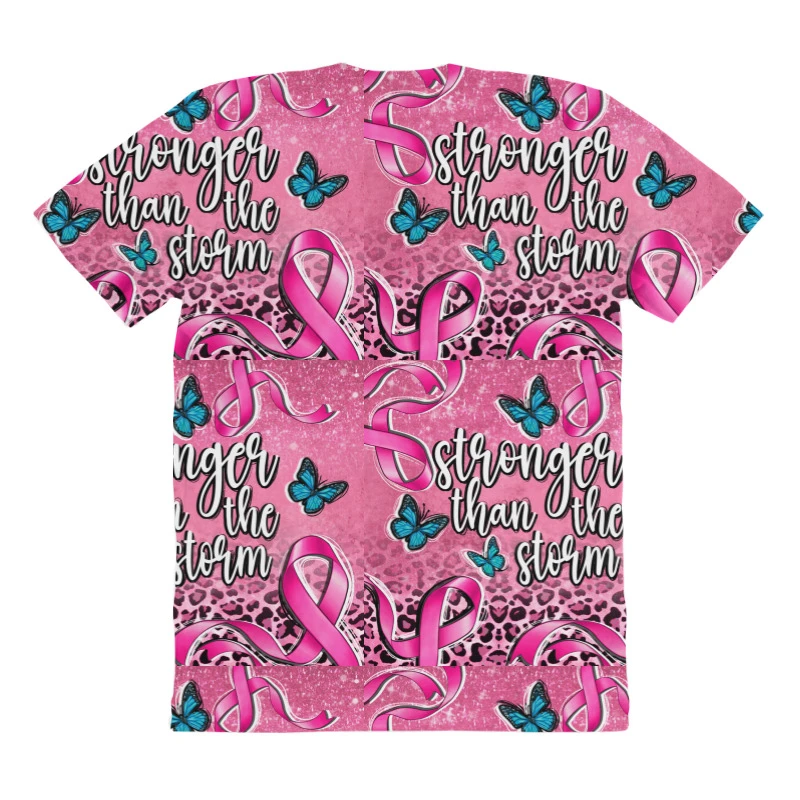 Stronger Than The Stormcancer All Over Women's T-shirt 6 Stronger Than The Stormcancer All Over Women's T-shirt - Image 4