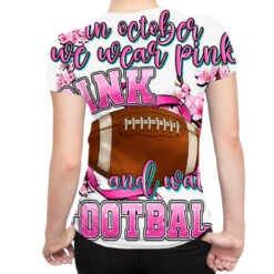 In October We Wear Pink And Watch Football All Over Women's T-shirt -DIOO Clothing Shop pmd.2526999249.108.25097070.s3.1 front customized3 f5f5f5 none x45y1 294 800x800 1