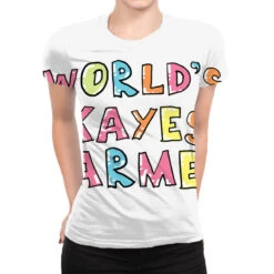 World S Okayest Farmer Gift Idea All Over Women's T-shirt