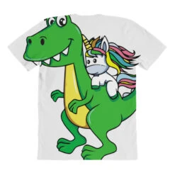 Unicorn Riding T Rex Dinosaur Boys Girls Kids (2) All Over Women's T-shirt -DIOO Clothing Shop pmd.2527013437.108.25089417.s3.1 front customized1 f5f5f5 none x45ym6 294 800x800 1