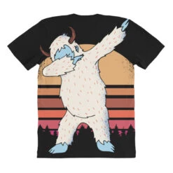 Retro Vintage Dabbing Yeti Snowman Funny Christmas All Over Women's T-shirt -DIOO Clothing Shop pmd.2527029637.108.25097666.s3.1 front customized1 111111 none x45y12.5 294 800x800 1