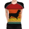 Retro Vintage Doxie Dachshund Dog Weiner Dog Breed All Over Women's T-shirt -DIOO Clothing Shop pmd.2527029765.108.25097665.s3.1 front customized2 111111 none x45y28 294 800x800 1